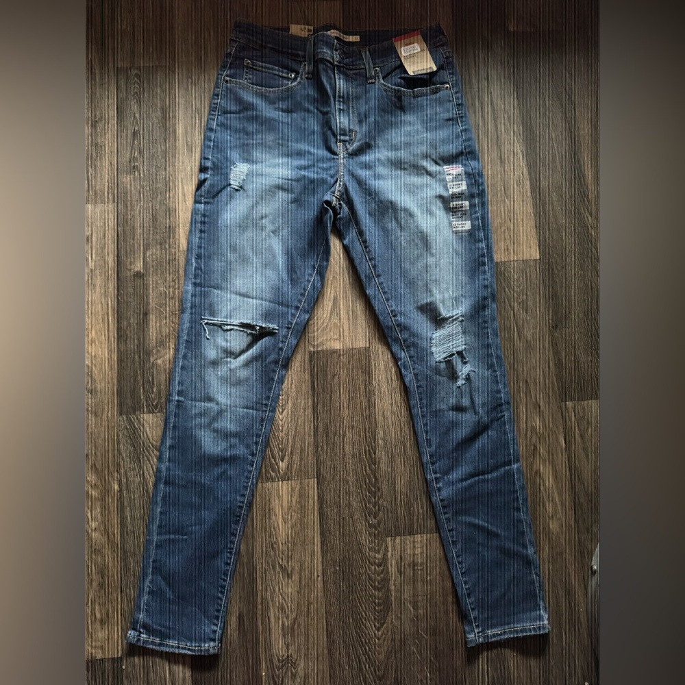 Levi's 721 Dark Blue High-Rise Skinny Jeans